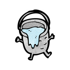 bucket cartoon character