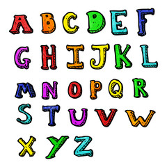 Fototapeta premium kreskówka alfabet