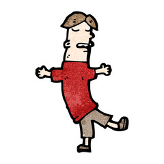 cartoon man dancing