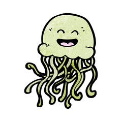 happy jellyfish cartoon