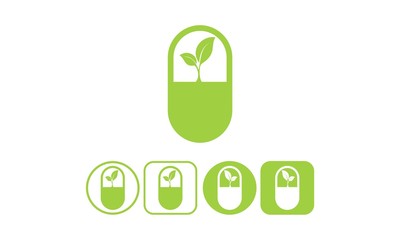 Natural Medicine. Medicines pills - Capsule and pill icon icon vector isolated on white background.