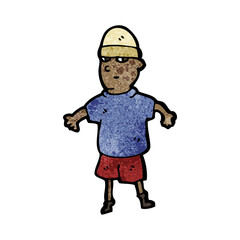 cartoon boy wearing hat