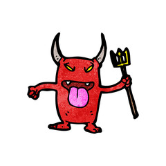cartoon little devil