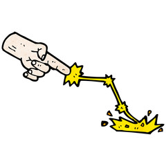 cartoon smiting hand