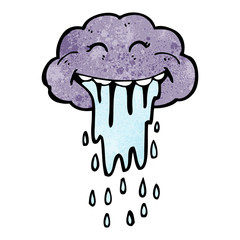 cartoon rain cloud