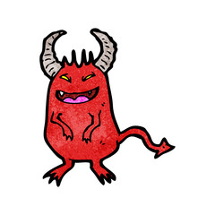 cartoon little devil