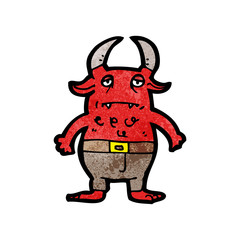 cartoon little devil