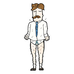 cartoon man with no trousers