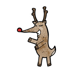 cartoon christmas reindeer