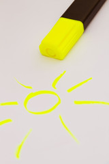 Colorful markers pens