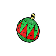 cartoon christmas bauble