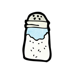 cartoon salt shaker