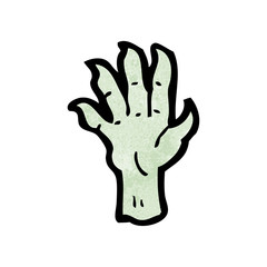 cartoon zombie hand