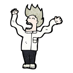 cartoon mad scientist