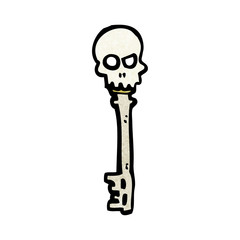 cartoon skeleton key