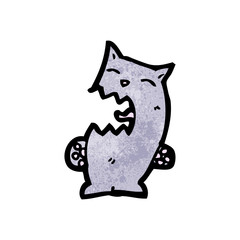 angry cartoon cat