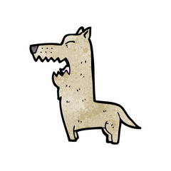cartoon angry dog
