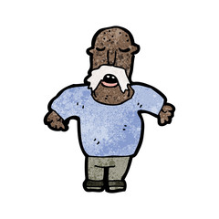 cartoon man with mustache