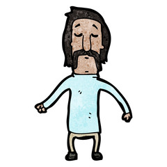 cartoon mustache man