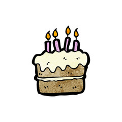 cartoon birthday cake