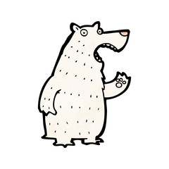 cartoon polar bear