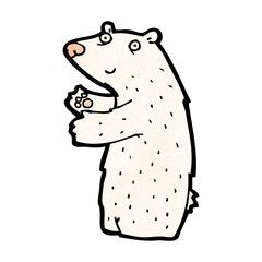 cartoon polar bear