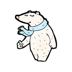 cartoon polar bear