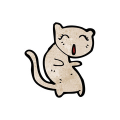 cartoon singing cat
