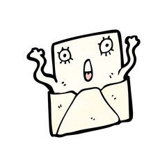 letter cartoon character