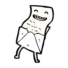 letter cartoon character