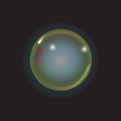 closeup bubble sphere vector background
