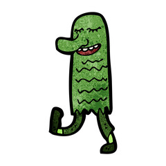 cartoon dancing monster