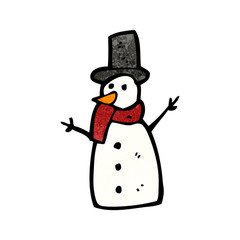 cartoon snowman