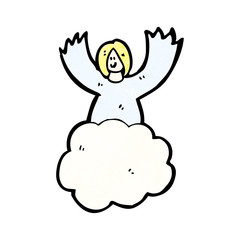 cartoon angels in heaven