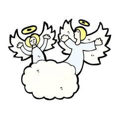 cartoon angels in heaven