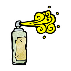cartoon spray can