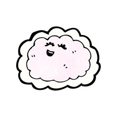 cartoon happy cloud