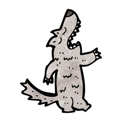 cartoon wolf