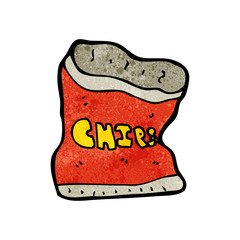 cartoon potato chips