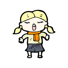 cartoon singing girl