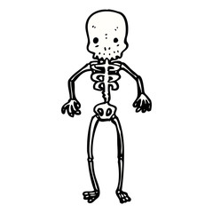 cartoon skeleton