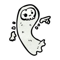 floating ghost cartoon