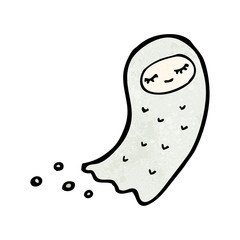 floating ghost cartoon