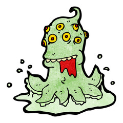 cartoon alien monster