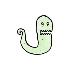 cartoon green ghost