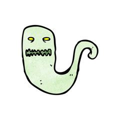 cartoon green ghost