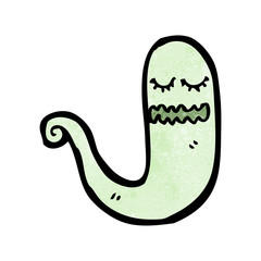cartoon green ghost