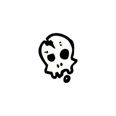 little spooky skull symbol