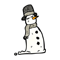 cartoon snowman