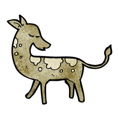 pretty cartoon deer